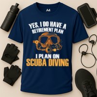 Scuba Diving Retirement Plan Cooling Performance Crew T-Shirt
