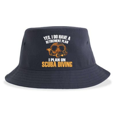 Scuba Diving Retirement Plan Sustainable Bucket Hat