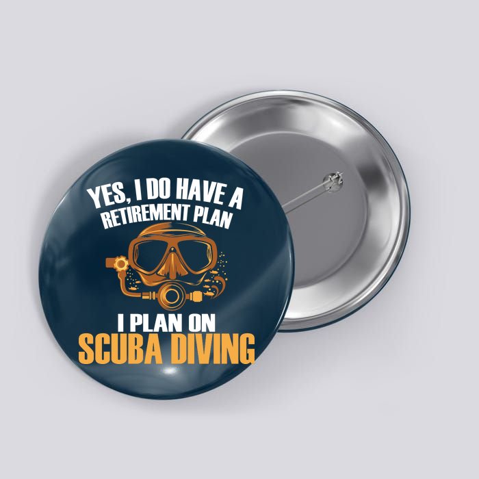 Scuba Diving Retirement Plan Button