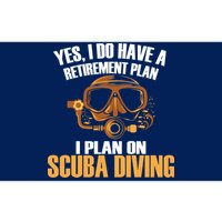 Scuba Diving Retirement Plan Bumper Sticker