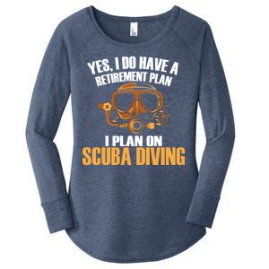 Scuba Diving Retirement Plan Women's Perfect Tri Tunic Long Sleeve Shirt