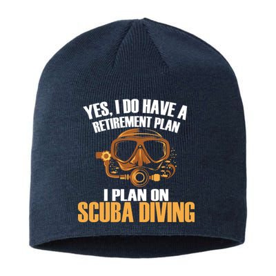 Scuba Diving Retirement Plan Sustainable Beanie