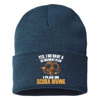 Scuba Diving Retirement Plan Sustainable Knit Beanie