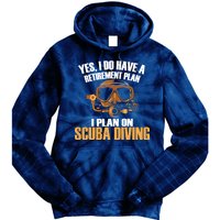 Scuba Diving Retirement Plan Tie Dye Hoodie