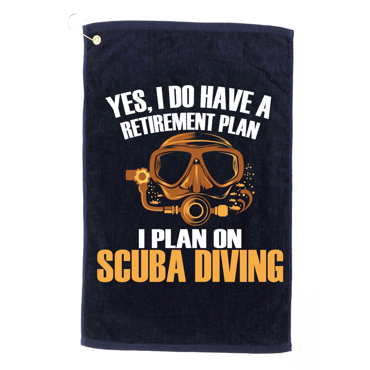 Scuba Diving Retirement Plan Golf Towel