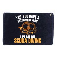 Scuba Diving Retirement Plan Grommeted Golf Towel