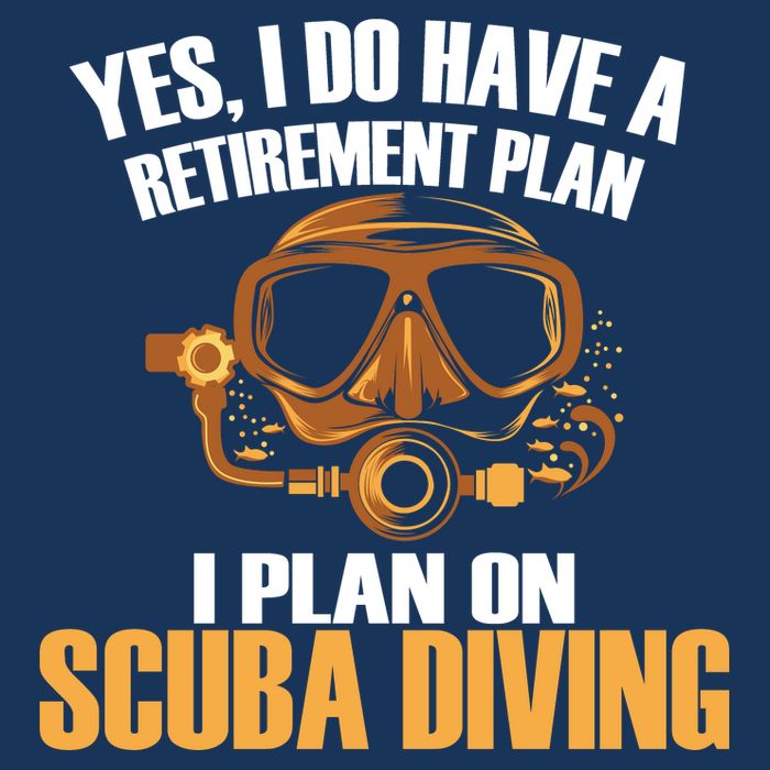 Scuba Diving Retirement Plan Women's V-Neck T-Shirt
