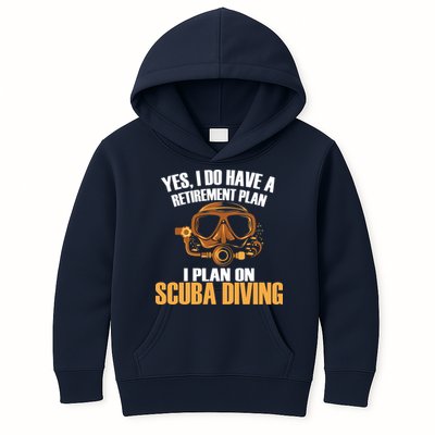 Scuba Diving Retirement Plan Kids Hoodie