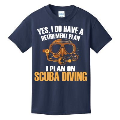 Scuba Diving Retirement Plan Kids T-Shirt