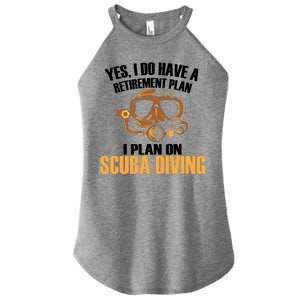 Scuba Diving Retirement Plan Women's Perfect Tri Rocker Tank