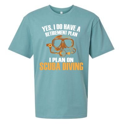 Scuba Diving Retirement Plan Sueded Cloud Jersey T-Shirt