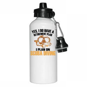 Scuba Diving Retirement Plan Aluminum Water Bottle