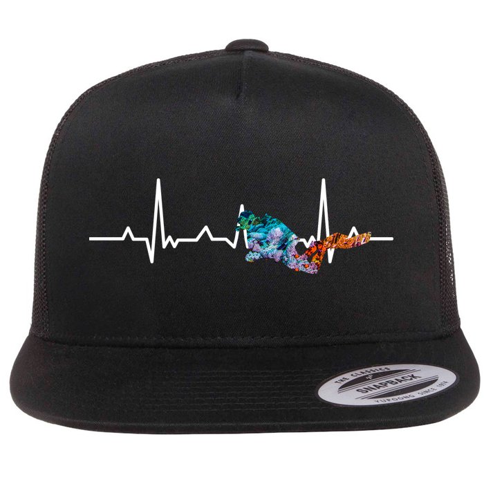 Scuba Pulse Flat Bill Trucker Hat