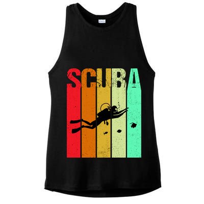 Scuba Retro Ladies PosiCharge Tri-Blend Wicking Tank