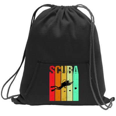 Scuba Retro Sweatshirt Cinch Pack Bag