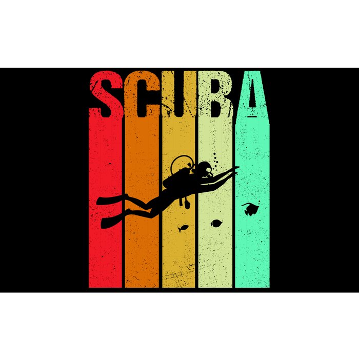 Scuba Retro Bumper Sticker