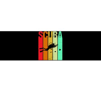 Scuba Retro Bumper Sticker