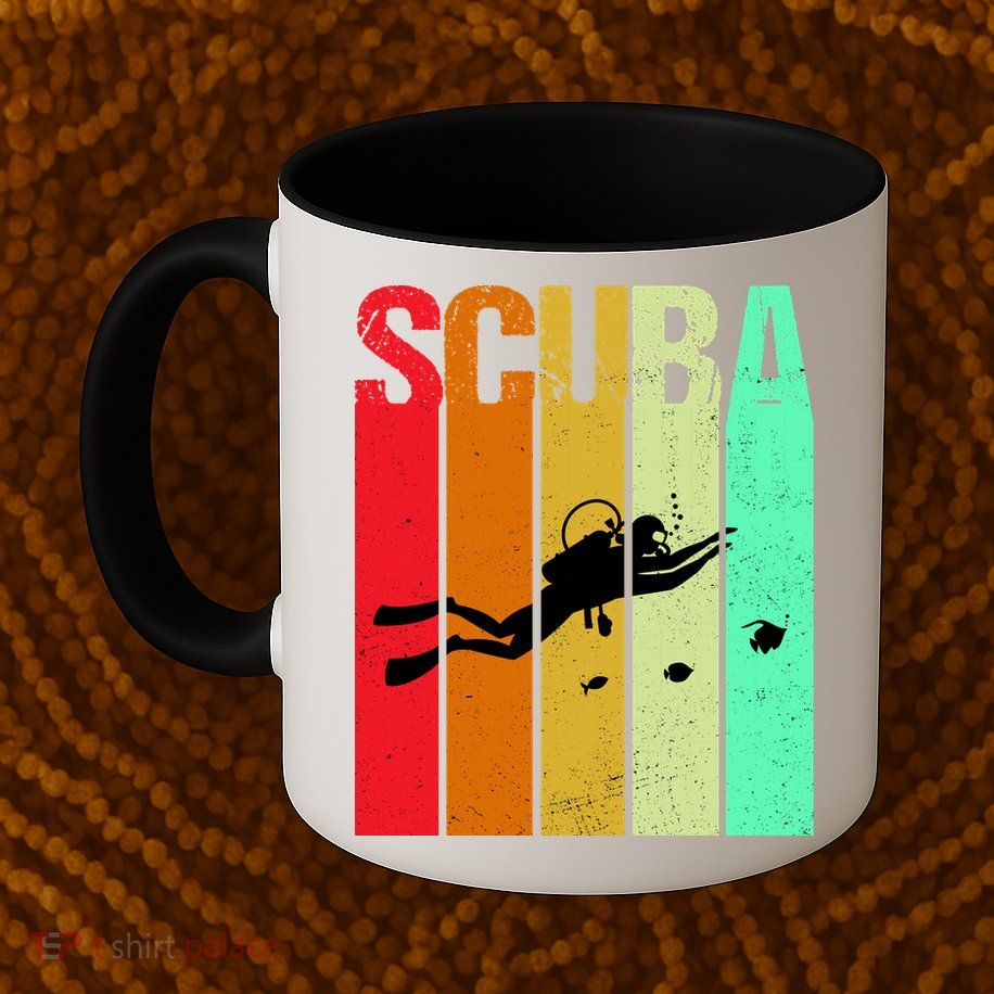 Scuba Retro Mug