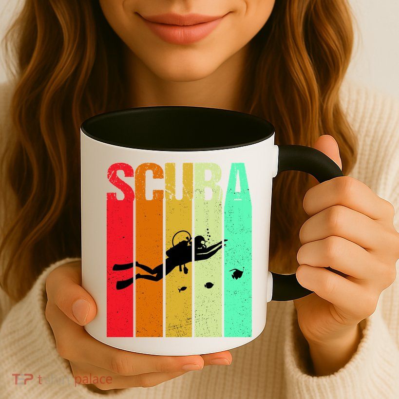 Scuba Retro Mug