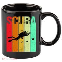Scuba Retro 11oz C Handle Ceramic Mug