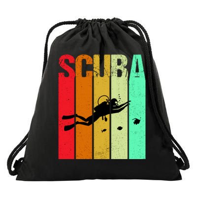 Scuba Retro Drawstring Bag