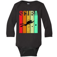 Scuba Retro Baby Long Sleeve Bodysuit