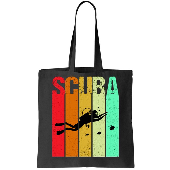 Scuba Retro Tote Bag