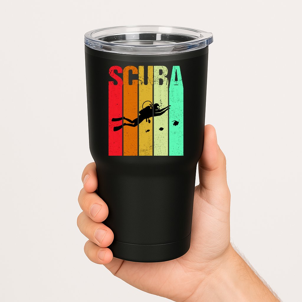 Scuba Retro Tumbler
