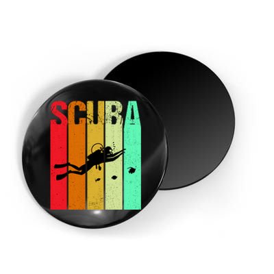 Scuba Retro Magnet