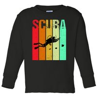 Scuba Retro Toddler Long Sleeve Shirt