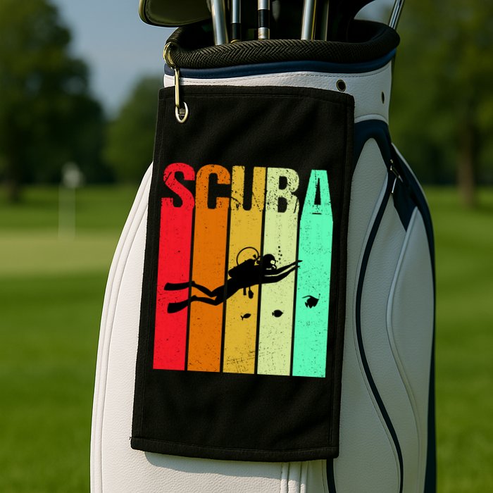 Scuba Retro Golf Towel