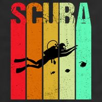 Scuba Retro Golf Towel