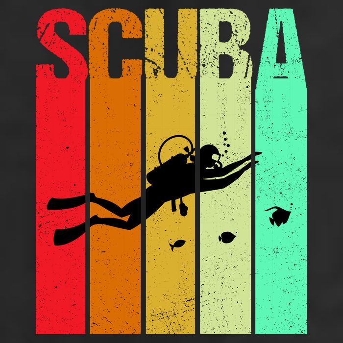 Scuba Retro Golf Towel