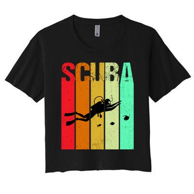 Scuba Retro Women's Crop Top Tee