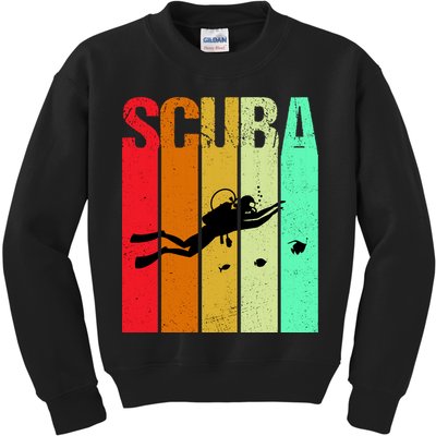 Scuba Retro Kids Sweatshirt