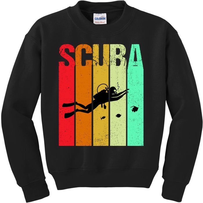 Scuba Retro Kids Sweatshirt