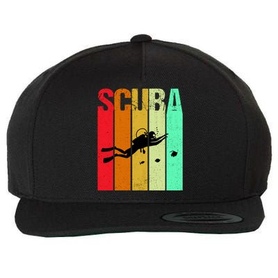 Scuba Retro Wool Snapback Cap