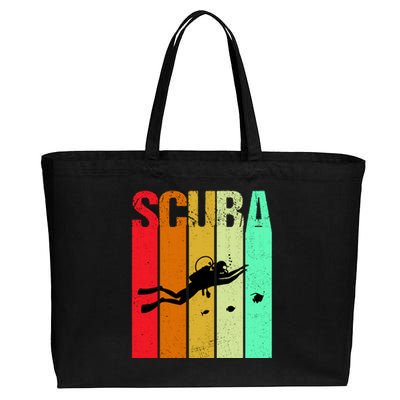 Scuba Retro Cotton Canvas Jumbo Tote