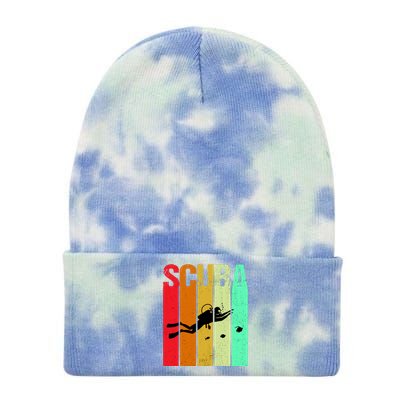 Scuba Retro Tie Dye 12in Knit Beanie