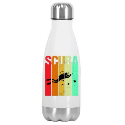 Scuba Retro Stainless Steel Insulated Water Bottle