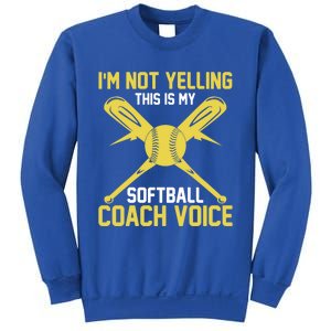 Softball Coaching Voice Great Gift Assistant Coach Softball Great Gift Sweatshirt