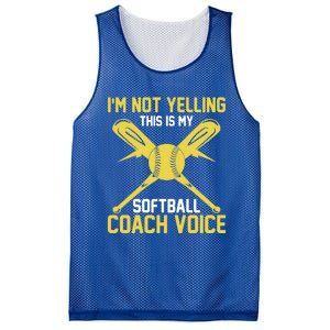 Softball Coaching Voice Great Gift Assistant Coach Softball Great Gift Mesh Reversible Basketball Jersey Tank