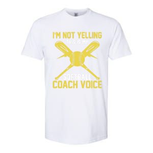 Softball Coaching Voice Great Gift Assistant Coach Softball Great Gift Softstyle CVC T-Shirt