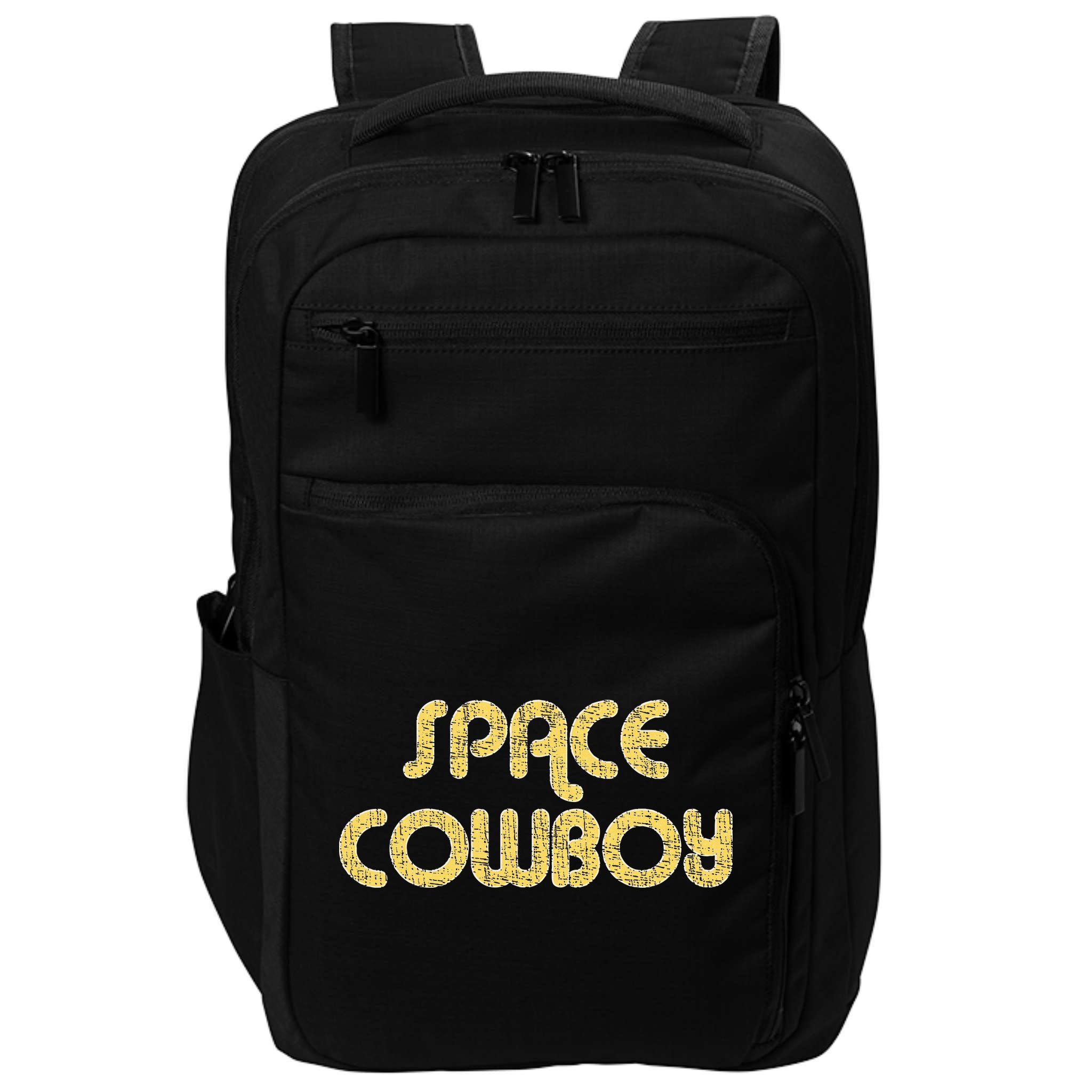 Space Cowboy Vintage Large Print Retro Distressed Impact Tech Backpack