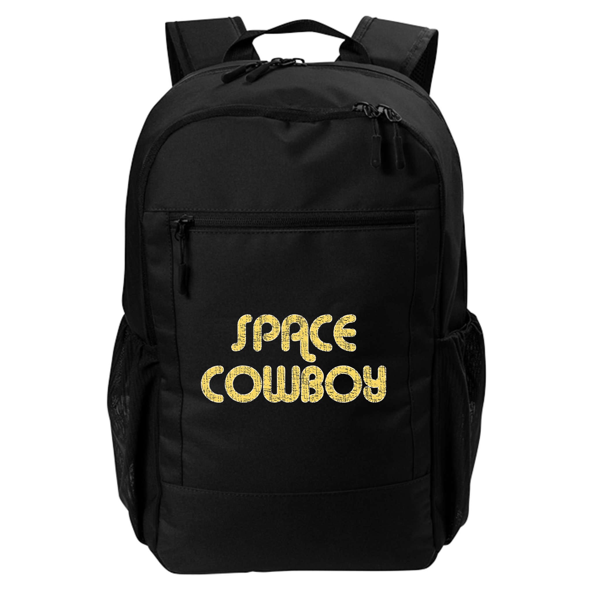 Space Cowboy Vintage Large Print Retro Distressed Backpack