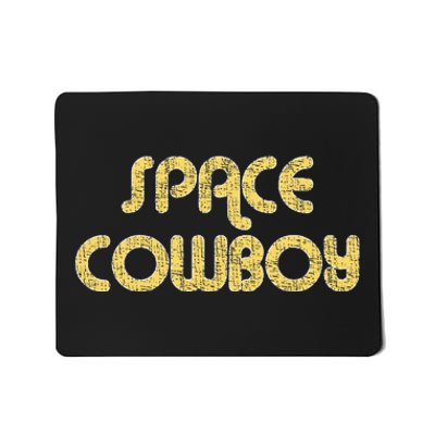 Space Cowboy Vintage Large Print Retro Distressed Mousepad