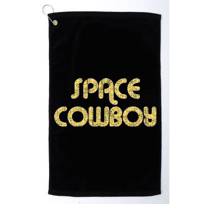 Space Cowboy Vintage Large Print Retro Distressed Platinum Collection Golf Towel