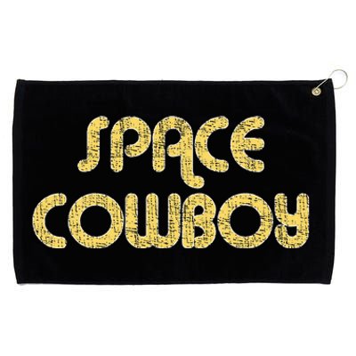 Space Cowboy Vintage Large Print Retro Distressed Grommeted Golf Towel