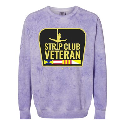 Strip Club Veteran Colorblast Crewneck Sweatshirt