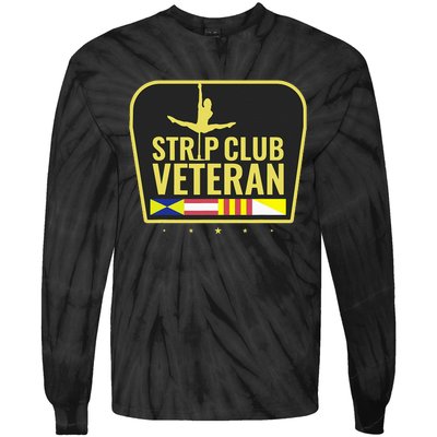 Strip Club Veteran Tie-Dye Long Sleeve Shirt